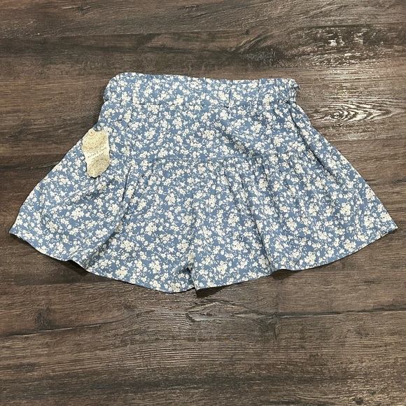 Floral Blue Women's Skort - Picture 2 of 2